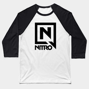 Nitro Snowboards Fury is Black Baseball T-Shirt